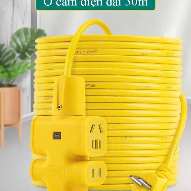 Cuộn Dây Điện TEWI Dài 30m Kèm Ổ cắm, Phích Đúc Chịu Lực Cao Đa Năng Tiện Lợi