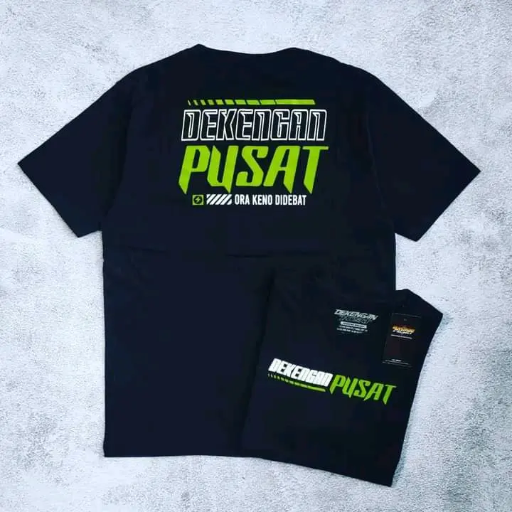kaos dekengan pusat Hitam Baju Distro Pendek 4