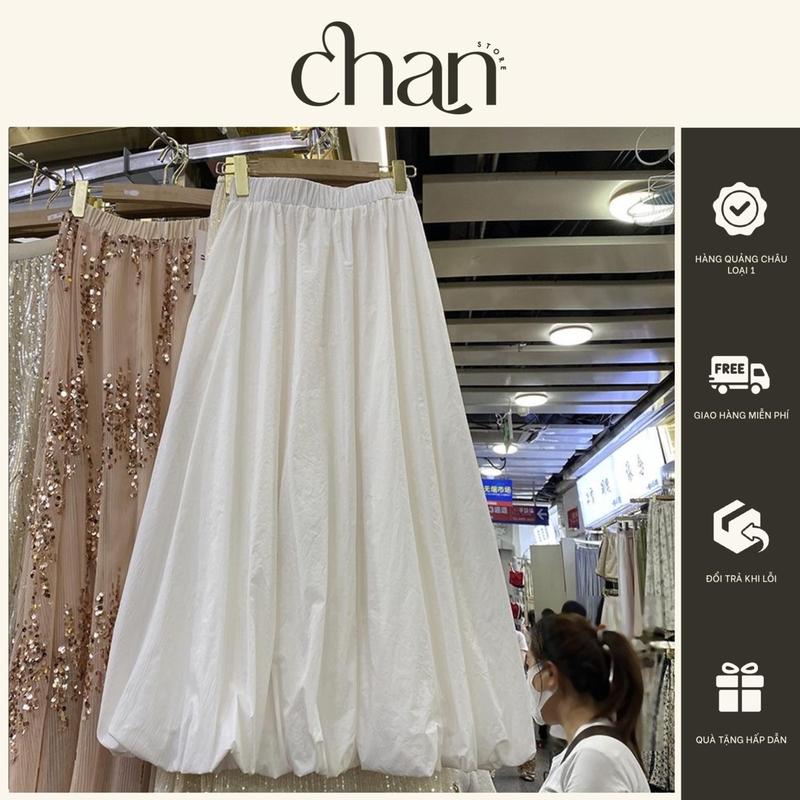 [Sẵn] Chân váy nữ dáng dài bồng dáng bí ngô phong cách mùa hè M34