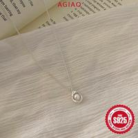 Gambar AGIAO Hadiah Ulang Tahun Hari Terobosan Untuk Wanita Kalung Liontin Perak Mutiara - Mutiara 6mm dari A.GIAO.ID Kab. Gresik 5 Tokopedia