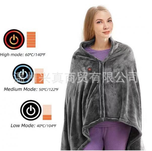Product Introduction of Heating Heating Shawl Electric Blanket USB Charging Blanket Warm Body Cold-Proof Warm Waist Support Winter Cover Leg 2