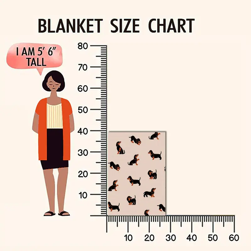 Dog Pattern Blanket, 1 Count Christmas Decor Soft Throw Blanket for All Seasons, Warm Blanket for Bed Couch Sofa Chair, Christmas Gifts, Christmas Decorations 6