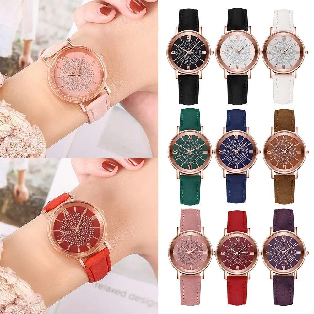 Đồng Hồ Đeo Tay Nữ, Thời Trang, Mặt Tròn, Dây Đeo Da Mỏng, Phong Cách Thường Ngày Thiết Kế Tinh Tế Đồng Hồ Thạch Anh