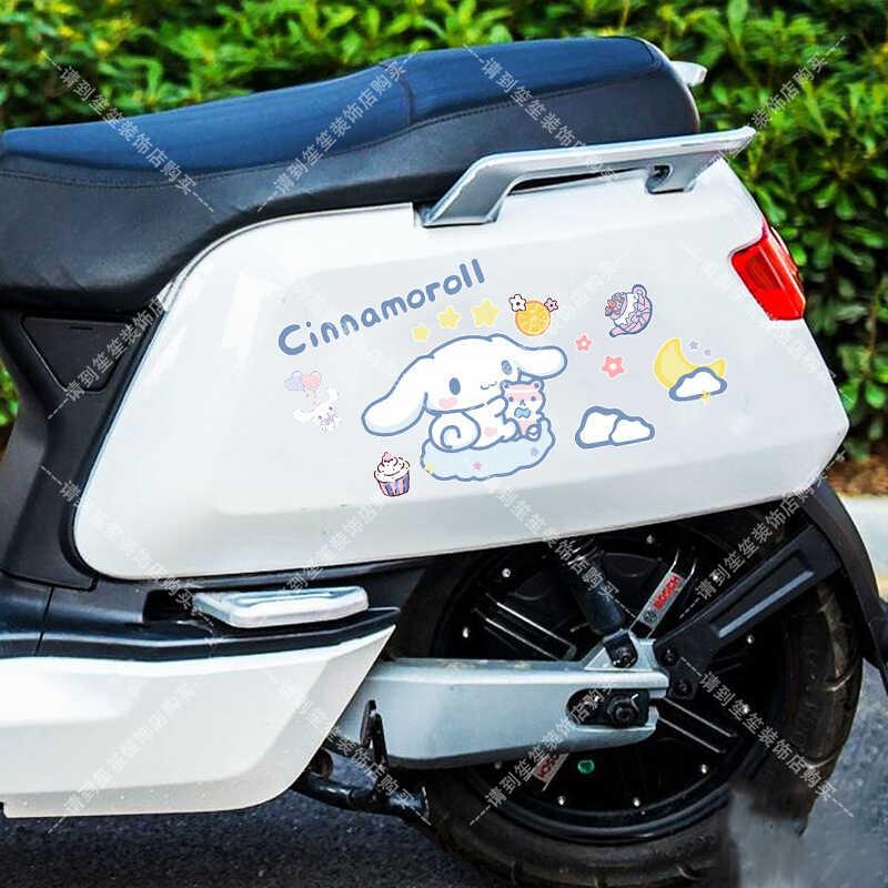 Product Introduction of Cartoon Cute Jade Guigou Electric Car Motorcycle  Lage Case Notebook Computer Decorative Sticker 4