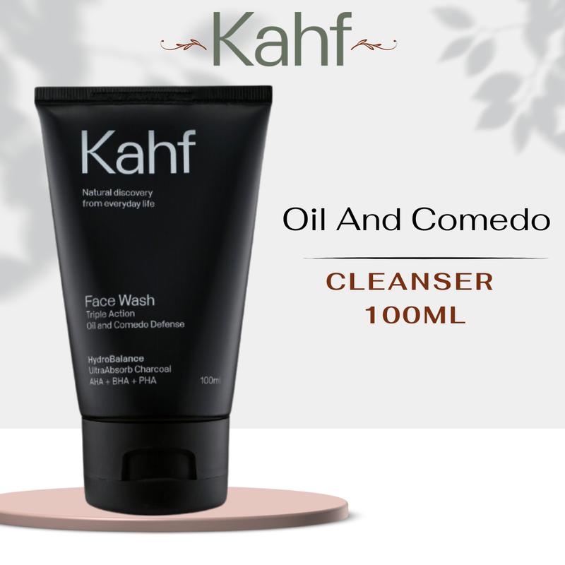 [Promo] Kahf Triple Action Oil and Comedo Defense Face Wash 100 ml - Sabun Wajah Pria Skincare Pria HS4U Muka Facial 0