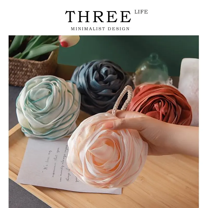 [30 Days Hot Sale 18k Pieces] Bath Sponge Ball, Bath Ball, Non-Dispersing Bath Flower, Japanese High-End Bath Ball, Ultra Soft, Non-Dispersing Ball, New Durable Design