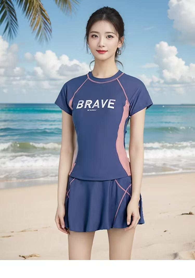 Product Introduction of Baju Renang Belah, Untuk Wanita, Popular, Sukan, Slim Fit, Sembunyikan Perut, Fesyen, Kawalan Pinggang, Skirt Langsing, Set Pakaian Renang, Baju Renang Boxer 7