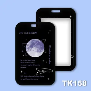 CAHOL ID CARD HOLDER MOTIF KAWAII TEMPAT KARTU PHOTOCARD PHOTO CARD tali lembut warna cerah