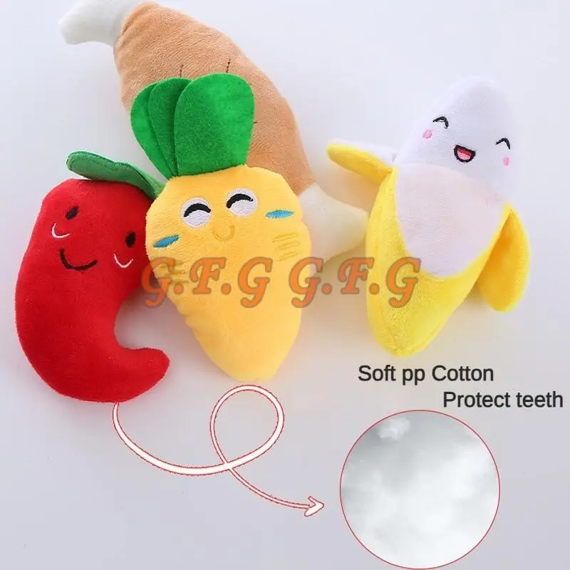 Đồ Chơi Nhai Cho Mèo Và Chó, Nhồi Bông Mềm Mại, Kêu Cót Két, Thích Hợp Cho Mèo Thú Cưng Nhồi Bông Đồ Chơi Âm Thanh Vui Nhộn, Đồ Chơi Cho Mèo 5
