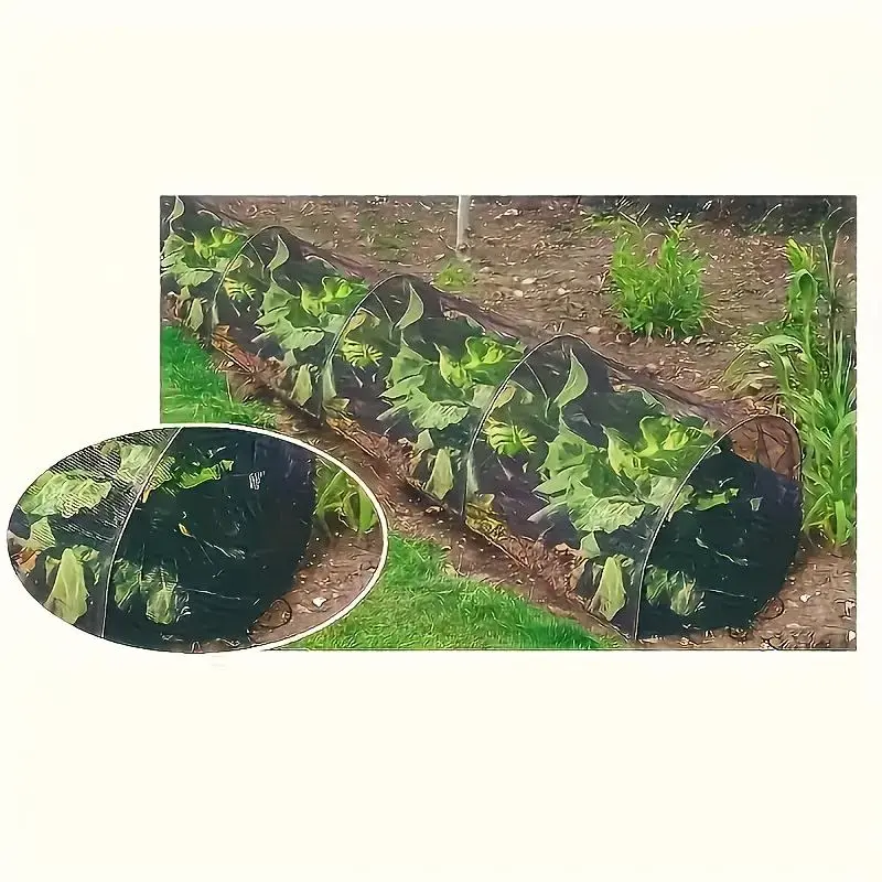 Foldable Garden Tunnel, Adjustable Plant Protective Cover with PVC Frame & Insect-proof Net, Suitable for Vegetable & Fruit Protective, Chicken Coop 7
