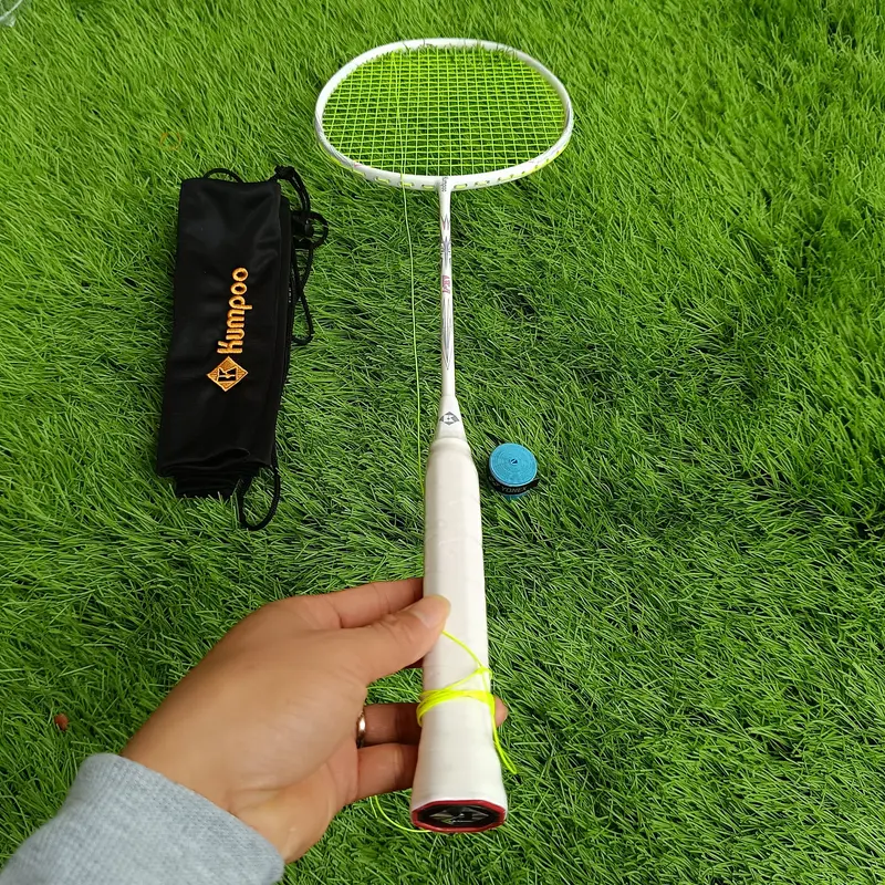 Vợt KUM POO A-K7;K520 pro ĐEN,TRẮNG Căng sẵn 11kg max 12,7kg CƯỚC BG65Titanium Vợt Cầu Lông Cán Vợt 2