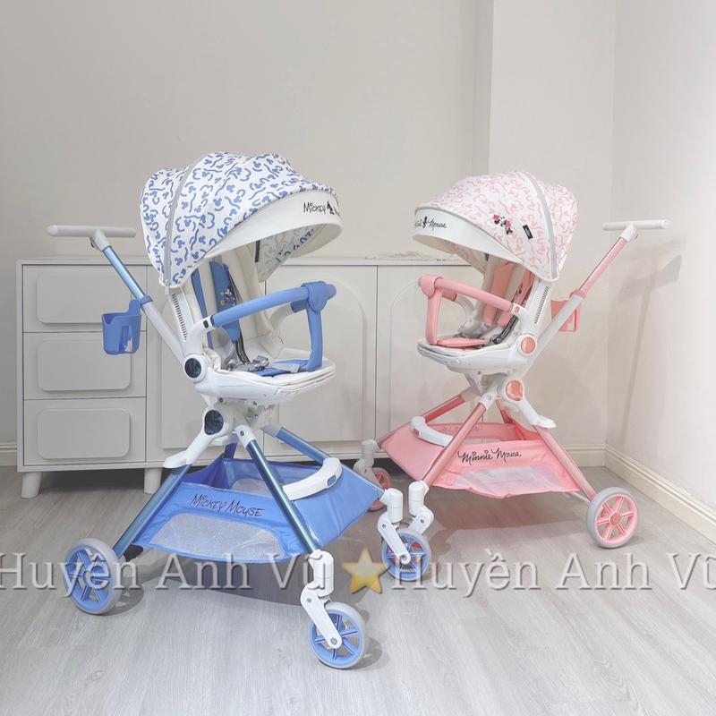 Xe Đẩy VINNG Q7 / VINNG Q7-3 Gấp Gọn Phiên Bản ĐẶC BIỆT MICKEY MOUSE hợp kim nhôm gọn nhẹ xe  đẩy