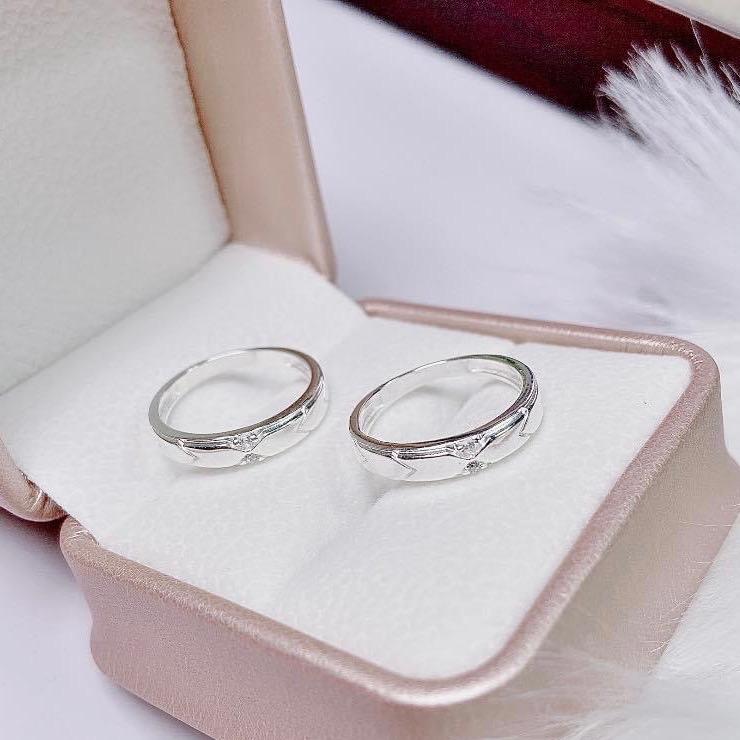 [Hộp Xinh] Nhẫn đôi nam nữ trơn phay SK99 bạc LOPA mùa yêu thương sang trọng cá tính