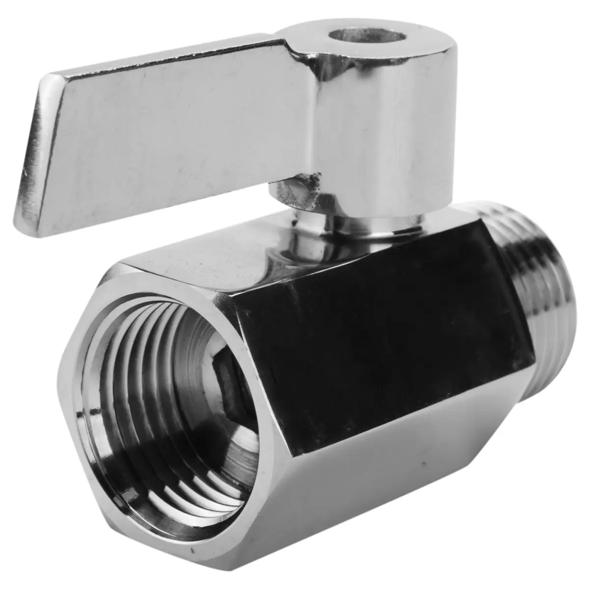 Van bi mini, vật liệu thép không gỉ 304, kích thước 1 / 2 inch, ren NPT, van điều chỉnh lưu lượng nước