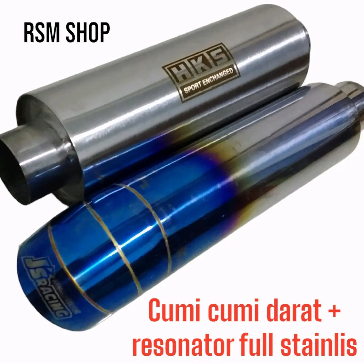 knalpot mobil cumi cumi darat+resonator mobil bensin dan solar