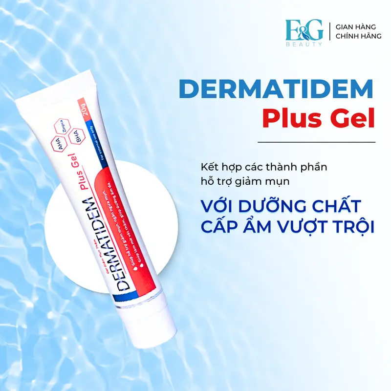 [MUA 1 TẶNG 1] Gel Chấm Mụn Dermatidem Plus 20g Hỗ Trợ Giảm Mụn Mờ Thâm Skincare Chăm Sóc Da Mụn Giúp Gom Còi Mụn Giảm Viêm 2