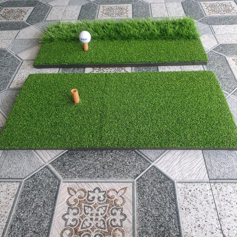 Thảm tập swing golf Mini kích thước [30cm x 60cm] Kèm Tee cao su và bóng golf xốp , 2 lựa chọn. Thảm Swing, thảm tập swing, Thảm golf, Swing tại nhà Nam Sport
