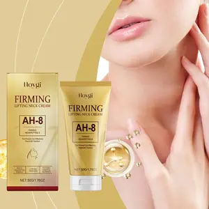 Hoygi Krim Leher AH-8 Melembapkan & Menutrisi Kulit Lembut Mengencangkan & Meningkatkan Kecerahan Leher Pijat Harian Kusam Perawatan