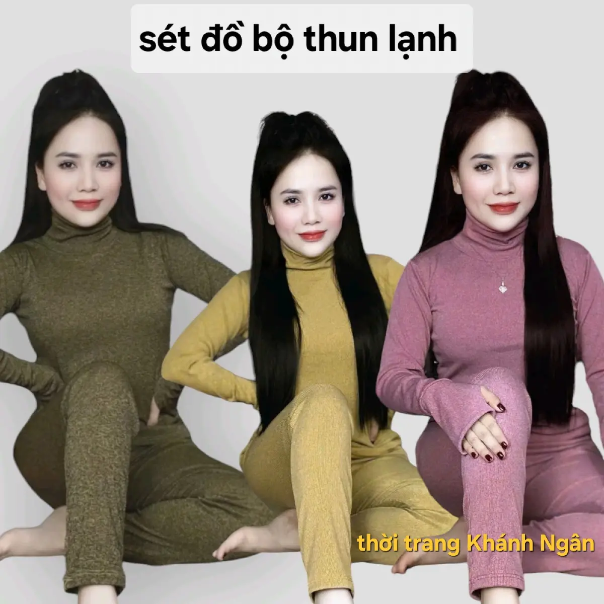 đồ bộ cổ lọ thun lạnh  Nữ