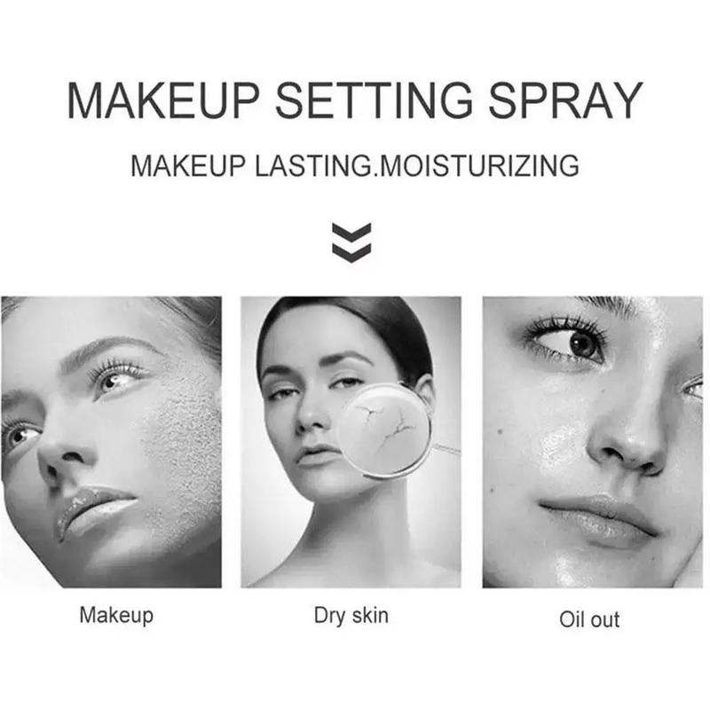 Product Introduction of 1PCS 100ml Makeup Fixer Spray Waterproof Sweatproof Oil Spray Hydrating Fixing Cosmetics Long Makeup Control Lasting Settin W9Y8 8