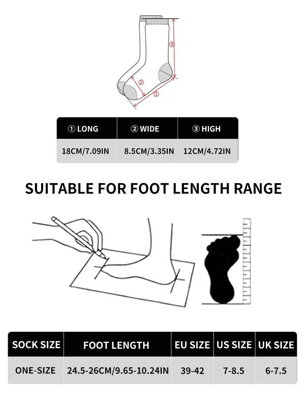 Men's 6 Pairs Colorblock Striped Print Crew Socks, Casual Comfortable Breathable Mid-calf Socks for Daily Wear, Menswear Socks for Men 5