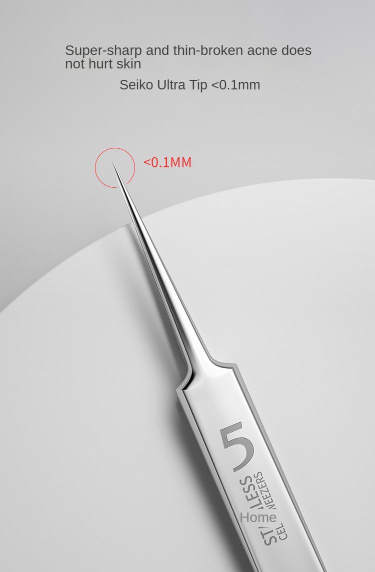 Product Introduction of Acne Removing Needle Cover Blackhead Removing Tweezers Clip 2