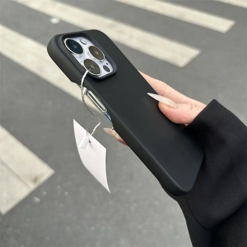 Ốp Lưng iPhone 16 / 15 Pro Max, Tương Thích Với iPhone 13 / 12 / 11 / 14 Plus, Ốp Lưng Nửa, Màu Trơn T4A78-32 1