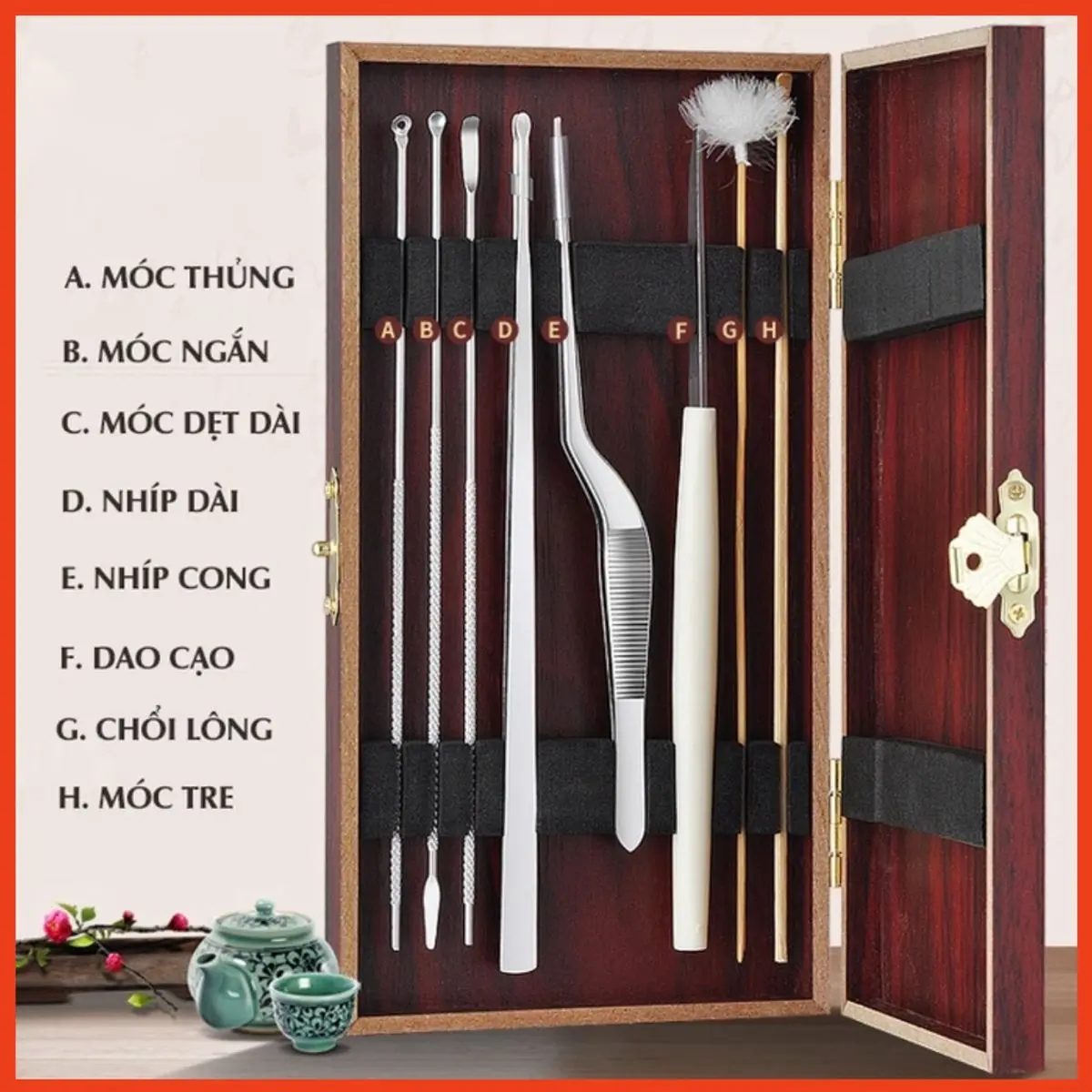 Bộ Lấy Ráy Tai Đa Năng 8 Món Chuyên Dụng Cho Salon - Bộ Ngoáy Ráy Tai 6 Món Thép Không Gỉ An Toàn Cho Cả Gia Đình