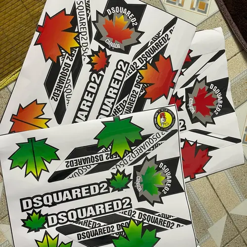 (Nhiều mẫu màu)Tem xe điện X men mẫu lá phong tem 4 lớp chống nước