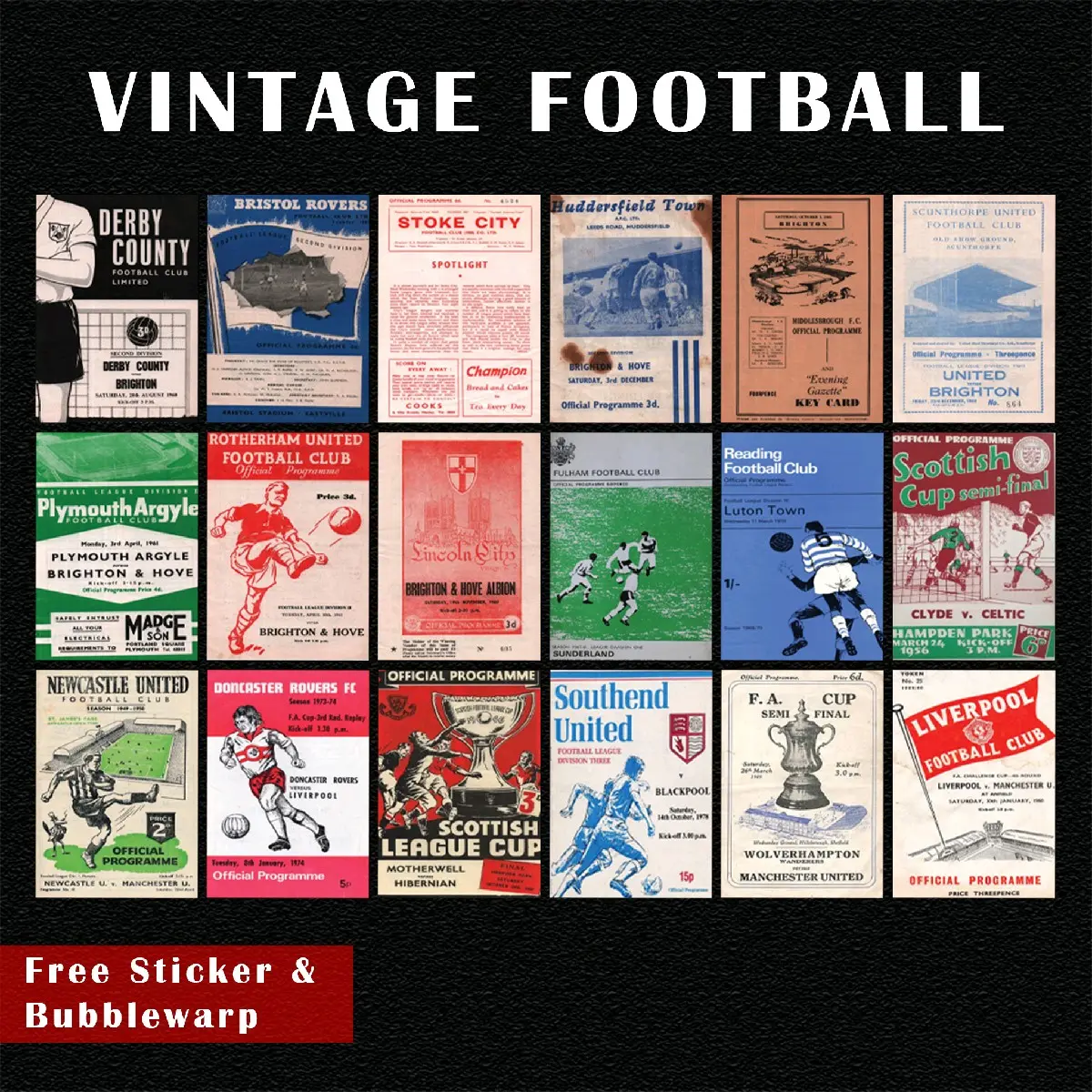 WALLDECOR WALLPAPER POSTER FOOTBALL VINTAGE DEKORASI KAMAR AESTHETIC