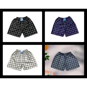 Promo 100 5 pcs Boardshort Kotak Kotak Nyaman dipakai Boxer Celana