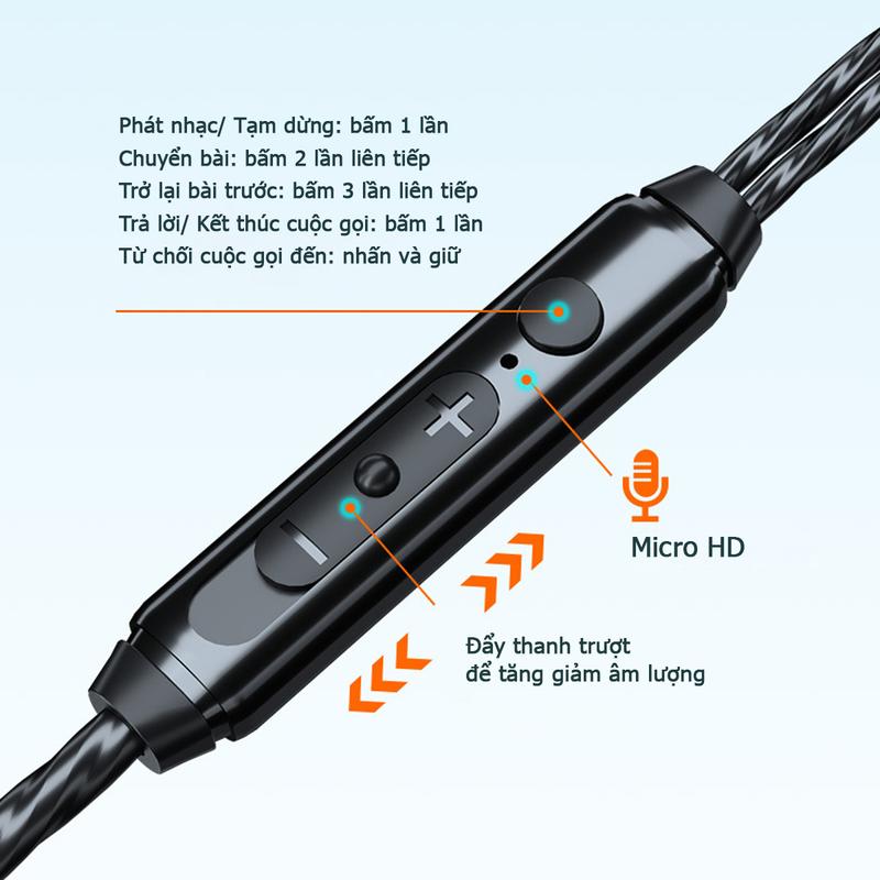 Product Introduction of Tai nghe dây nhét tai M35 dành riêng cho máy tính bàn PC có 2 giắc cắm 3.5 riêng biệt và có mic hỗ trợ đàm thoại-Poermax Earphone 26