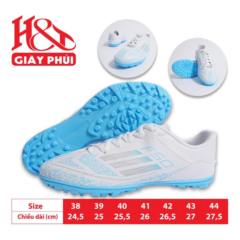 Giày Bóng Đá IWAKER F50 Chống Trơn Trượt Sân Cỏ Nhân Tạo Đế Nhựa Dẽo Khâu Full Đế Size 38-44, Đá Banh 3 Sọc [ Tặng Tất ]