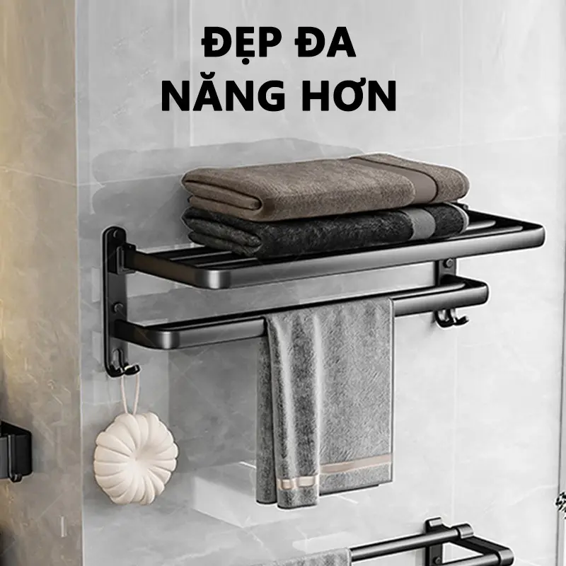 【BÁN HOT】COD  Kệ phòng tắm Kệ góc nhà Kệ khăn Hộp xà phòng thơm Móc áo len Đặt hộp 2