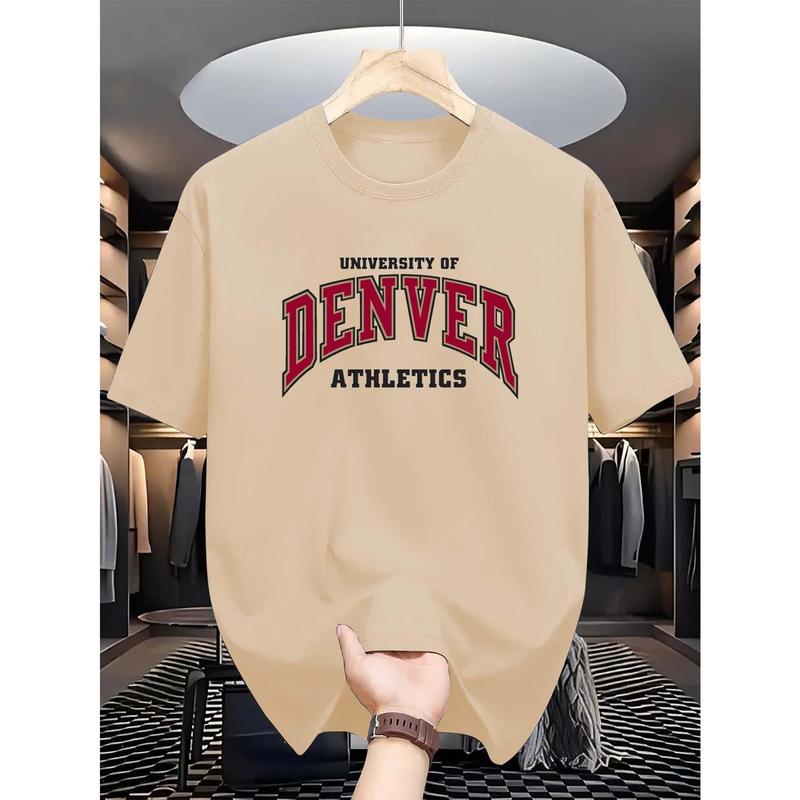 Handsome simple unisex short-sleeved T-shirt Comfortable and breathable style men's top 4