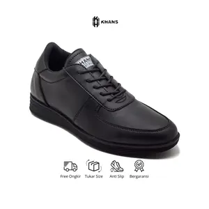 KHANS - Sepatu Formal Casual Pria - Persie Black
