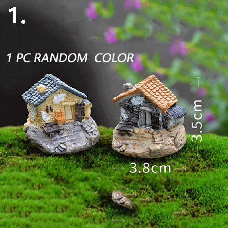 Nhà Lều Ngôi Nhà Nhỏ 8, Kích Thước Nhỏ Thủ Công Tự Làm, Mô Hình Phong Cảnh, Đồ Trang Trí Sân Vườn, Phong Cách Decor Decor Phòng Trang Trí Nhà 4