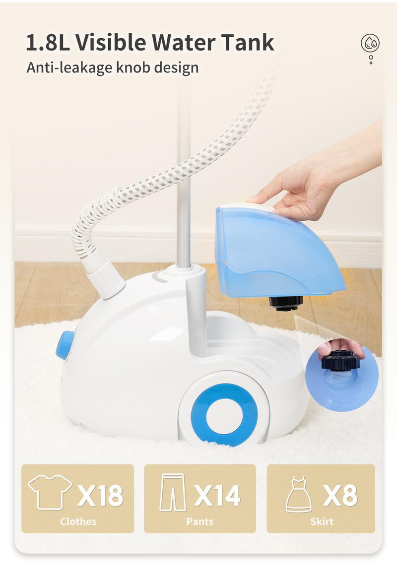 Product Introduction of Garment Steamer With Ironing Board Rotatable Handheld 2000W 2 In 1 32