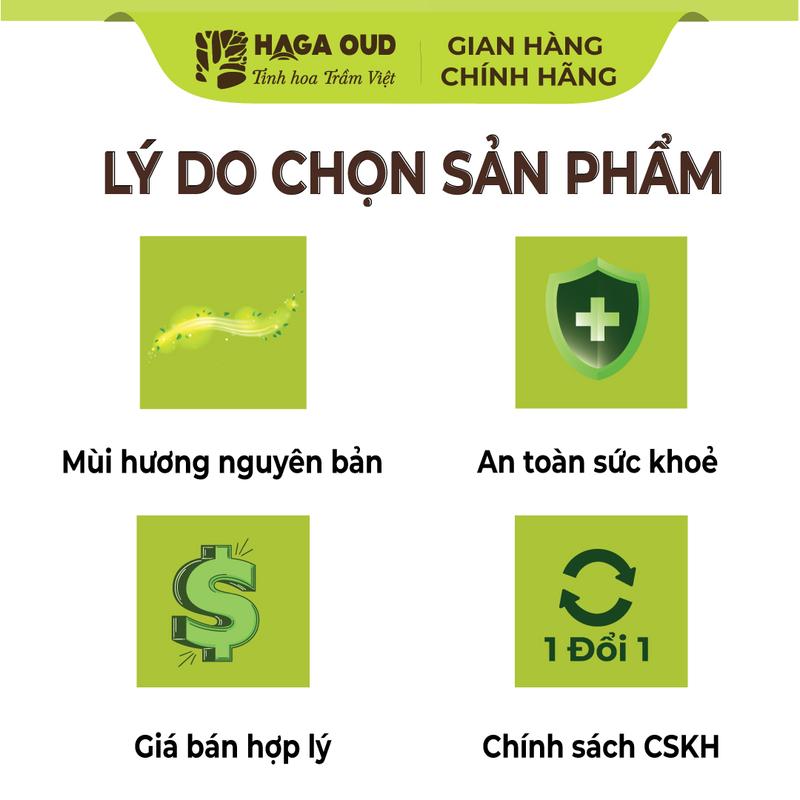 [GIFT - 1 NỤ] Trầm nụ Haga cao cấp, Đậm ngọt hương trầm, Mùi hương cao quý, Thu hút năng lượng dương - 1 nụ (Dầu Thơm Phòng Dầu Thơm) 5