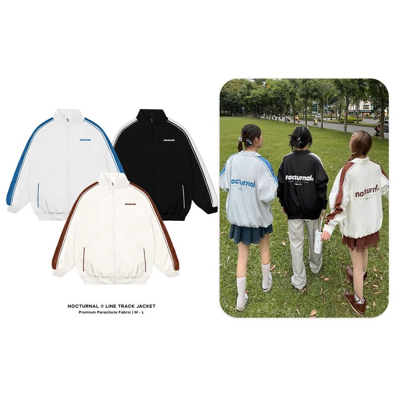 Áo Khoác Dù 3 Lớp NOCTURNAL Line Track Jacket Form Rộng Oversize Local Brand Nam Nữ Unisex