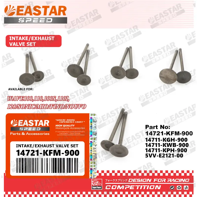 VALVE SET KIT (INTAKE / EXHAUST) FOR WAVE100,110,100S,110I,125/SONIC ...