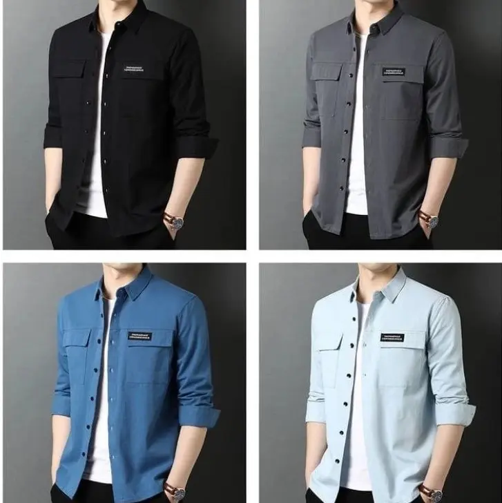 Kemeja Tangan Panjang/Kemeja Outdoor Lapangan/Kemeja Casual/Kemeja slimpit Santai Slimfit 4
