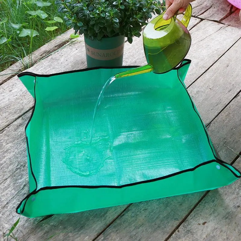 Gardening Pot Mat, Foldable Non-slip Indoor & Outdoor Plant Pot Tray, Gardening Accessories 4