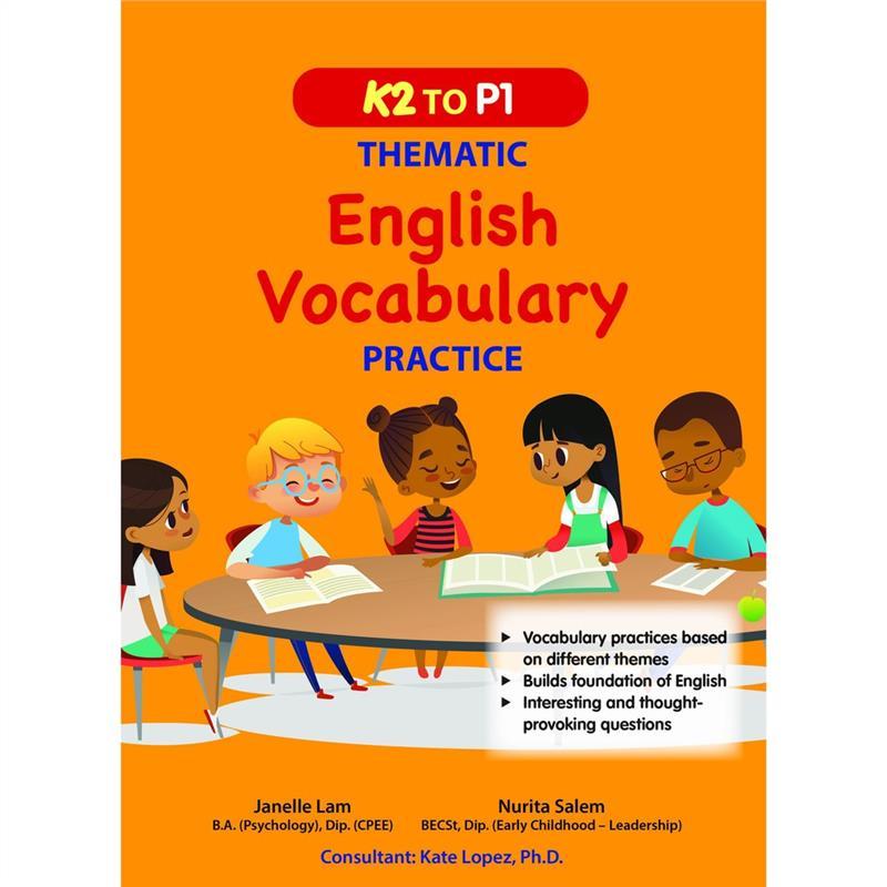 Product Introduction of High Quality K2 To P1 Thematic English Vocabulary Practice / Kindergarten English Vocab Books For Preschoolers | Preschool Vocab Book 0