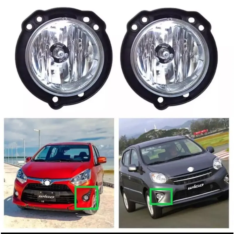 Đèn sương mù, ZR, cho một cặp, đèn cản trước, dành cho TOYOTA wigo 2012-2019, Tương thích với các mẫu năm: 2012, 2013, 2014, 2015, 2016, 2017, 2018, 2019, 2020, 2021 1