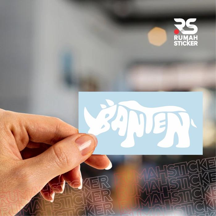 Sticker Teks Jual STICKER STIKER CUTTING TEKS BANTEN LOGO BADAK BANTEN - Kab ...