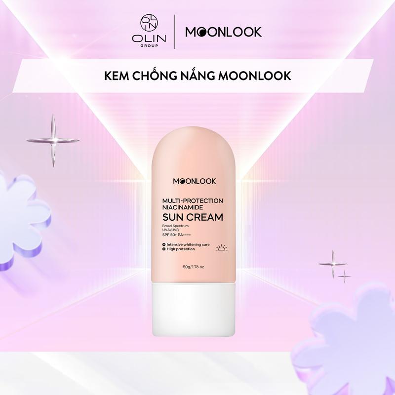 Combo 3 Kem Chống Nắng Dưỡng Trắng Nâng Tone Moonlook UVA/UVB PA++++ 50g