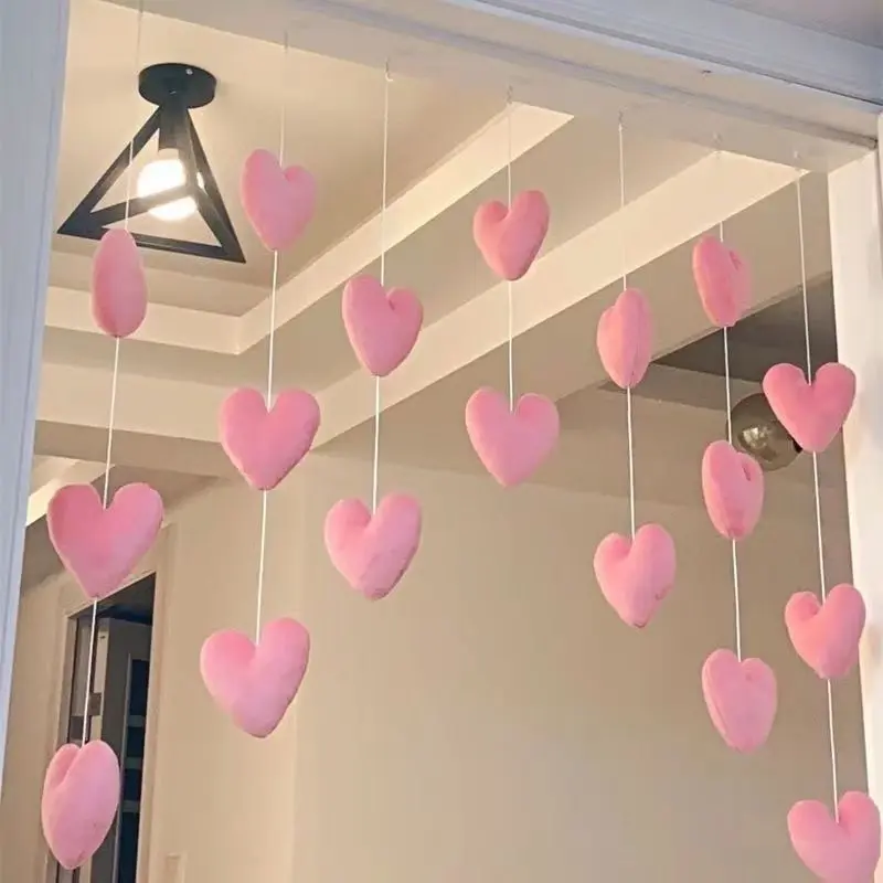 Rèm cửa, Thiết kế cửa tình yêu, Phổ Biến và đẹp mắt, Rèm công chúa, Đồ Trang Trí Dây, Đồ Trang Trí Treo tại nhà, Phong cách cô gái trẻ, Rèm Treo không cần đục lỗ 0