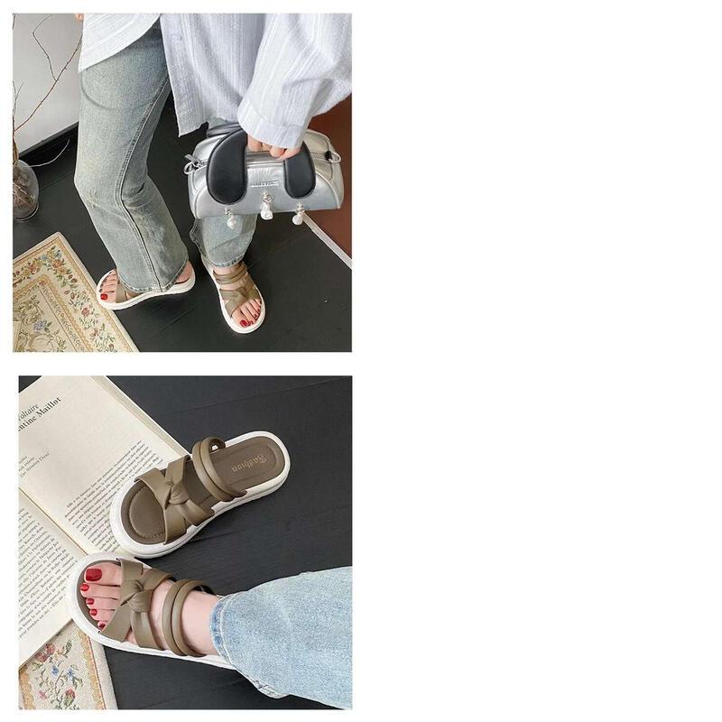 Product Introduction of New Fashionable Versatile Women's Slippers Summer Outer Wear Thick Bottom Anti-Slip PVC Slip-On Sandals From China mary  janes  shoes mules 17