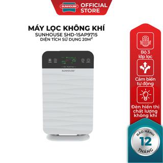 Máy lọc không khí Sunhouse SHD-15AP9715 - Lọc bụi mịn, có hẹn giờ, cảnh báo thay màng lọc thông minh